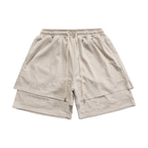 Casual Embroidered Double Layer Short